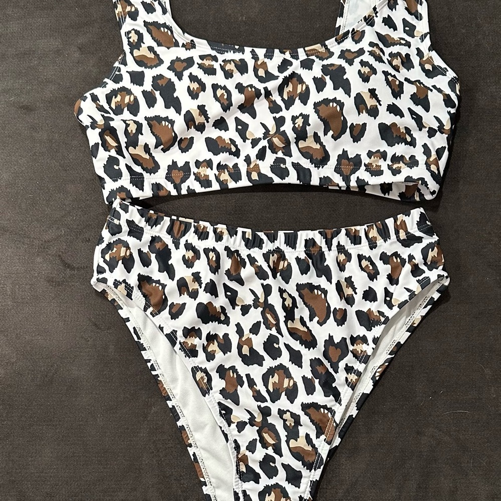 Leopard Print Bikini Set